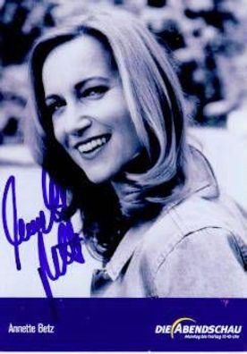 Anette Betz - persönlich sig. Autogrammkarte