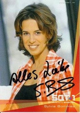 Sylvia Bommes - persönlich sig. Autogrammkarte
