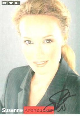 Susanne Kronzucker - pers. signierte Autogrammkarte