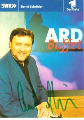 Bernd Schröder - pers. signierte Autogrammkarte