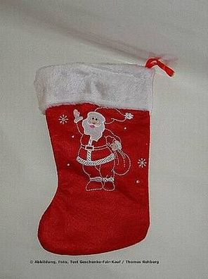 Weihnachten Filz Stiefel Santa Motiv bestickt Deko Weihnachtsdeko
