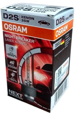 D2S Osram Nightbreaker Laser Xenarc Next Generation + 200% 1st 66240XNL