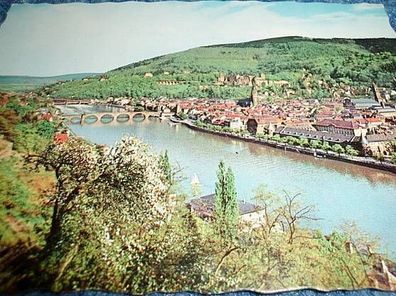 2820/ Ansichtskarte-Heidelberg-Blick Philosophenweg