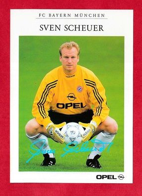 Sven Scheuer (Fußballer- FC Bayern München) - Autogrammkarte