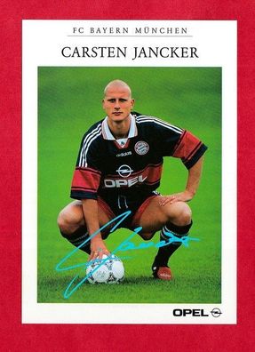 Carsten Jancker (Fußballer- FC Bayern München) - Autogrammkarte