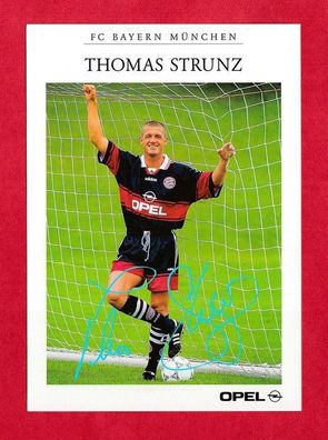Thomas Strunz (Fußballer- FC Bayern München) - Autogrammkarte