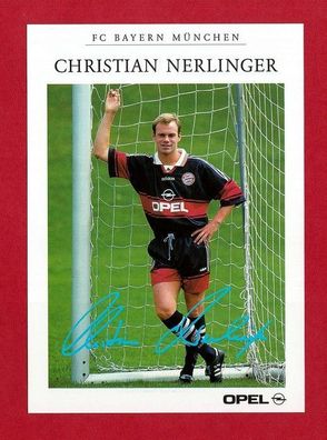 Christian Nerlinger (Fußballer- FC Bayern München) - Autogrammkarte