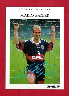Mario Basler (Fußballer- FC Bayern München) - Autogrammkarte