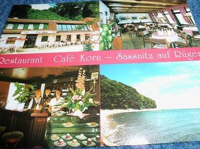 2880/ Ansichtskarte-Restaurant Cafe Korn-Sassnitz