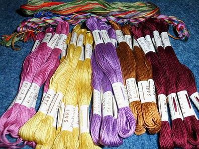 Stickgarn/ Sticktwist in verschiedenen Farben -Sari 33x