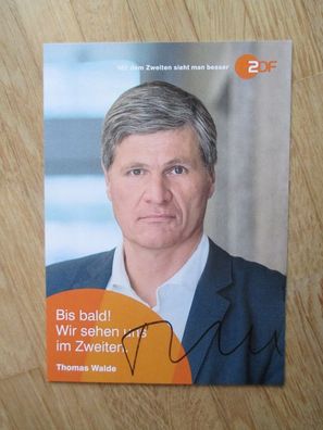 ZDF Fernsehmoderator Thomas Walde - handsigniertes Autogramm!!!