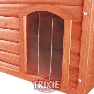 Trixie Kunststofftür für NATURA Satteldach-Hundehütte M