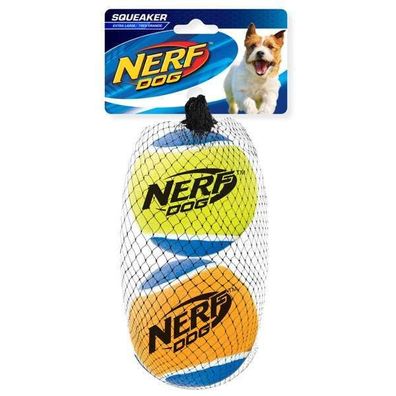 NERF DOG Tennisball mit Quietscher L / 2er Set