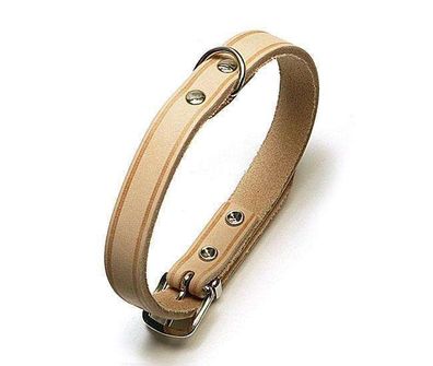 Karlie RONDO Halsband genietet - Natur 10 mm, 24 cm