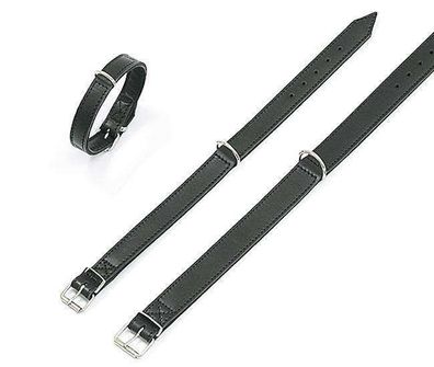 Karlie RONDO Halsband genäht - Schwarz 32 mm, 62 cm