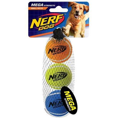 NERF Dog Squeak Tennis Balls megastark 5,1 cm / 3 Stück