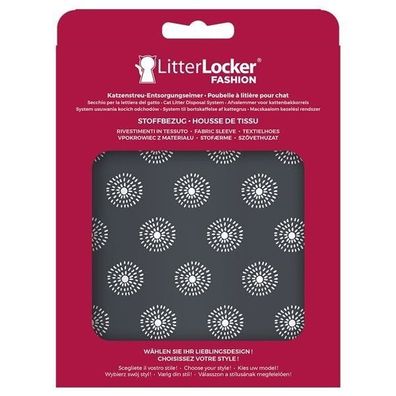 LitterLocker Fashion Bezug Flowers - grau