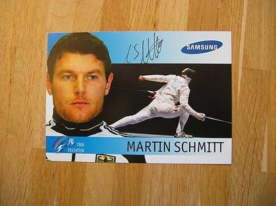 Fechten Nationalmannschaft Martin Schmitt Autogramm!!!