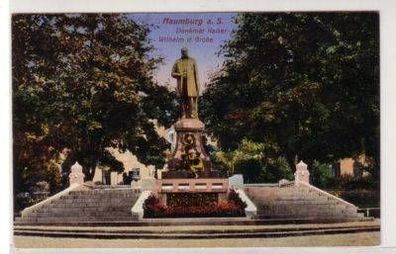 48591 Ak Naumburg Denkmal Kaiser Wilhelm der Große 1918