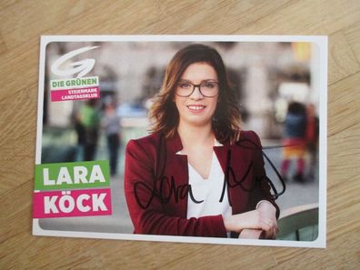 Österreich Die Grünen Politikerin Lara Köck - handsigniertes Autogramm!!!