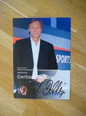 Sportschau Fernsehmoderator Gerhard Delling Autogramm!!
