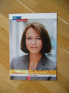 WDR Fernsehmoderatorin Gabi Ludwig handsign. Autogramm!