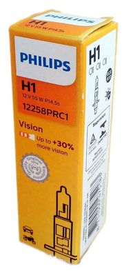 H1 Philips Vision 12V 55W + 30% 12258PRC1 1Stück