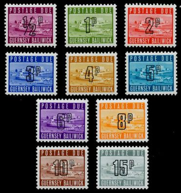 Guernsey Portomarken Nr 8-17 postfrisch S019CEE