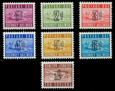 Guernsey Portomarken Nr 1-7 postfrisch X871482