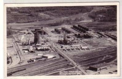 44150 Ak Billings Montana Air View Carter Oil Co. um 1940