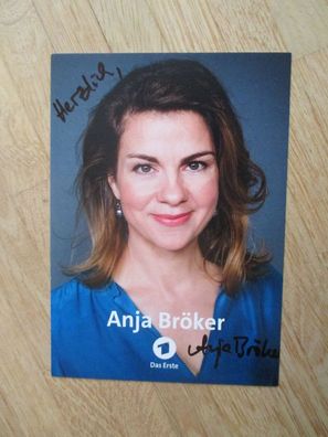 WDR Das Erste Morgenmagazin Fernsehmoderatorin Anja Bröker - handsigniertes Autogramm