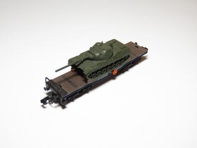 Arnold 4970 - Schwerlastwagen mit Panzer - Spur N - 1:160 - Originalverpackung
