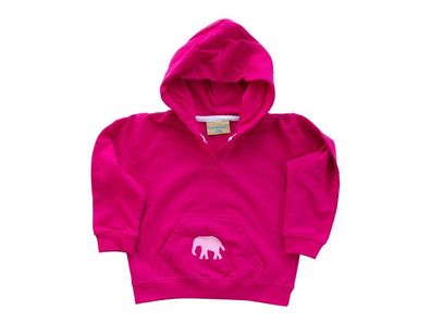 Kinder Hoodie Miniblings Kinderpulli Pullover Pulli Kind 3 – 4 Jahre Pink Elefant