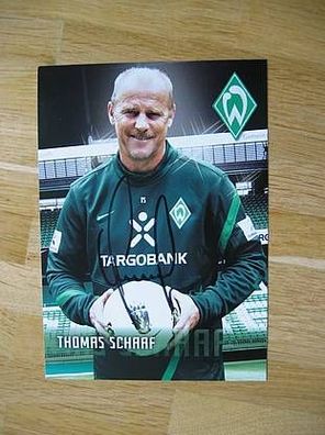 SV Werder Bremen Saison 11/12 Thomas Schaaf Autogramm!!