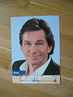 WDR & NDR Fernsehmoderator Rüdiger Wolff - handsigniertes Autogramm!!!