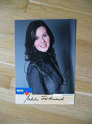 WDR Fernsehmoderatorin Ulrike Ferdinand - handsigniertes Autogramm!!!