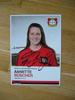 Bayer Leverkusen Saison 11/12 Annette Büscher Autogramm