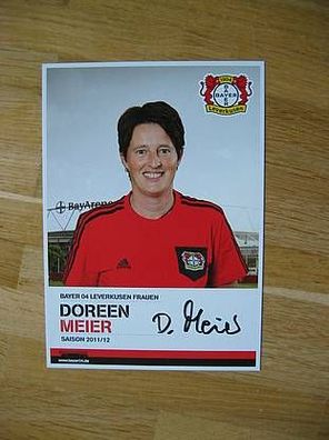 Bayer Leverkusen Saison 11/12 Doreen Meier Autogramm