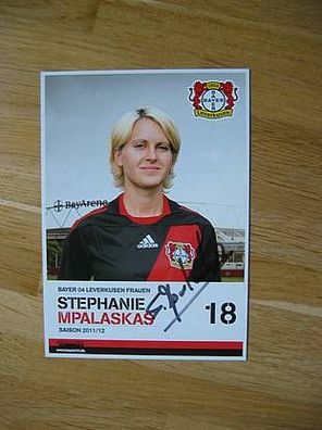 Bayer Leverkusen Saison 11/12 Stephanie Mpalaskas Autog