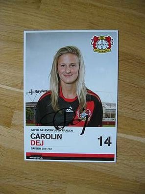 Bayer Leverkusen Saison 11/12 Carolin Dej Autogramm