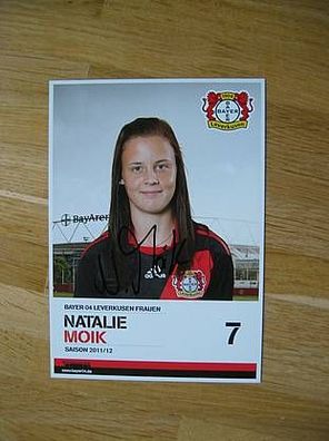 Bayer Leverkusen Saison 11/12 Natalie Moik Autogramm