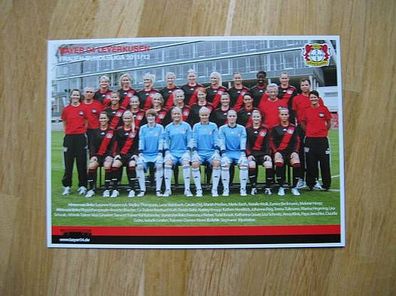 Mannschaftskarte Bayer Leverkusen Frauen Saison 11/12