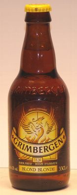 Grimbergen Blond Traptisten Bier aus Belgien 6 Flaschen mit 0,33 Ltr. Inhalt