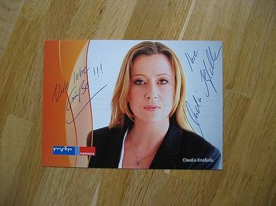 MDR Fernsehmoderatorin Claudia Knoßalla - Autogramm!