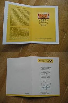 Dr. Frank Appel Autogramm & Sonderpostwertzeichen 2009!