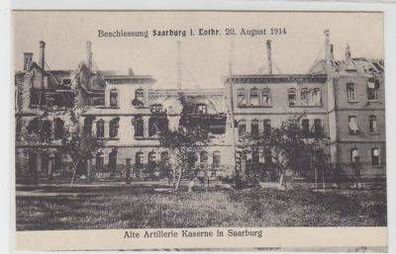 47260 Ak Saarburg in Lothringen Artillerie Kaserne 1914