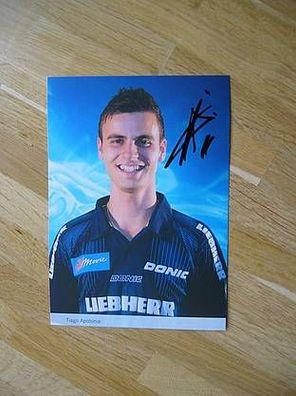 Tischtennis Bundesliga Ochsenhausen Tiago Apolonia - handsigniertes Autogramm!!!