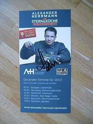 Starkoch Alexander Herrmann - handsigniertes Autogramm!!!