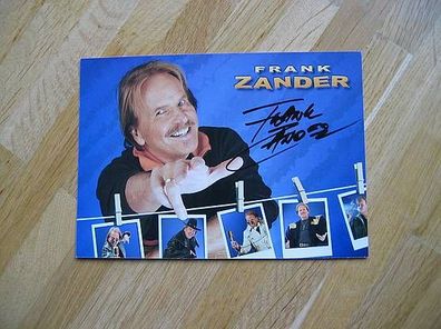 Musikstar Frank Zander - handsigniertes Autogramm!