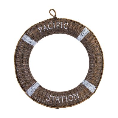 Dekorativer Rettungsring Pacific Station L Maritim Deko Echtrattan Rattan